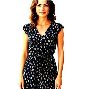 Gap Small Black Floral Women's Sleeveless Maxi  Sun Dress Miss Size 4 6 S